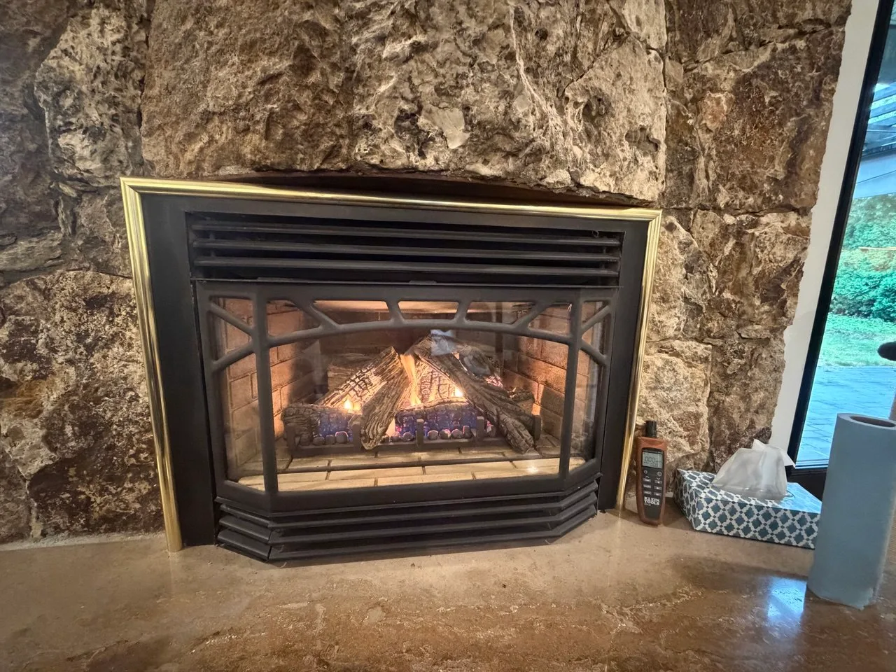 Finished Burnaby Gas Fireplace Repair