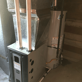 Neat furnace and venting layout serviced in New Westminster, BC