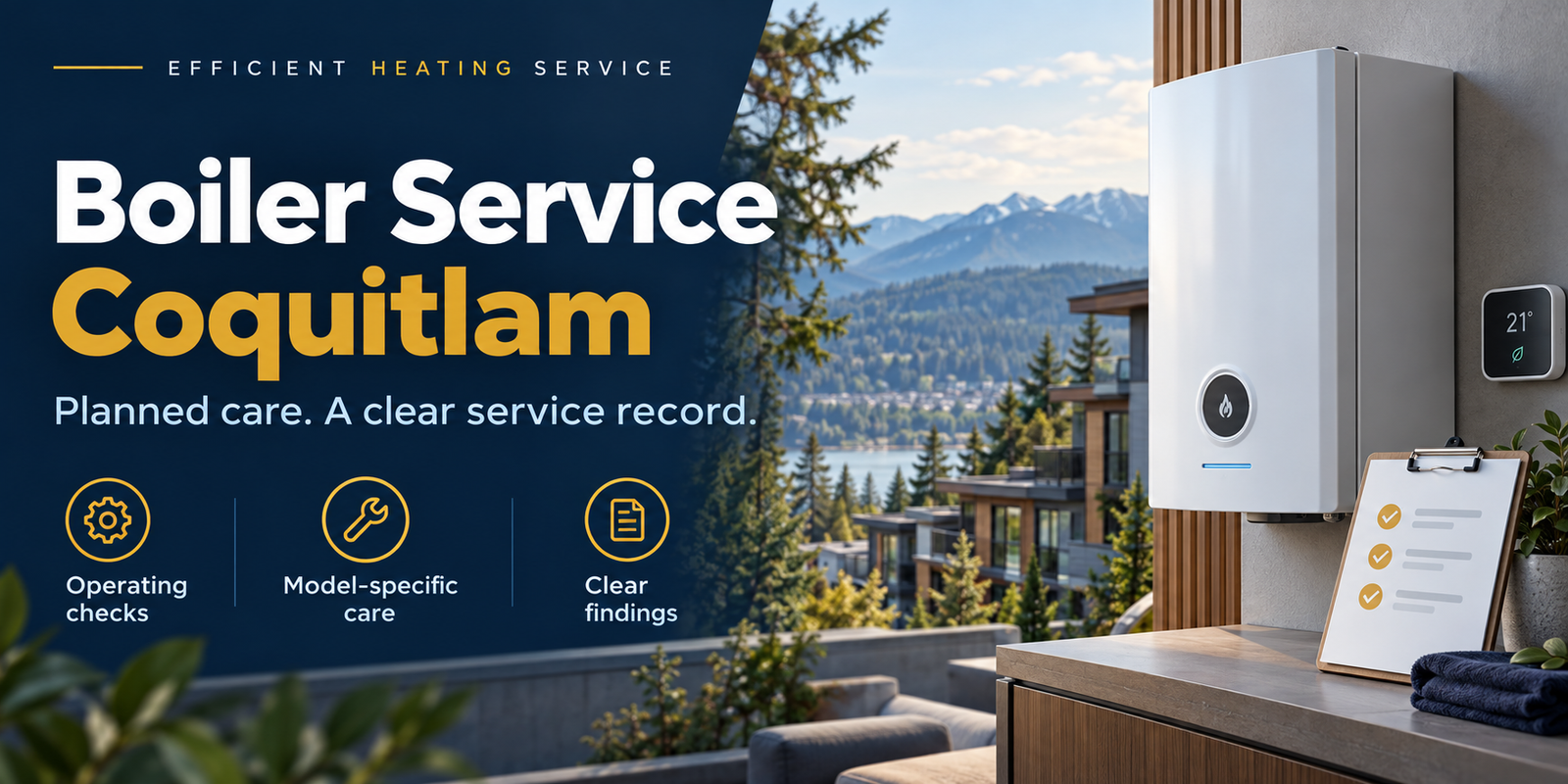 Boiler Service Coquitlam: operating checks, model-specific care and clear findings